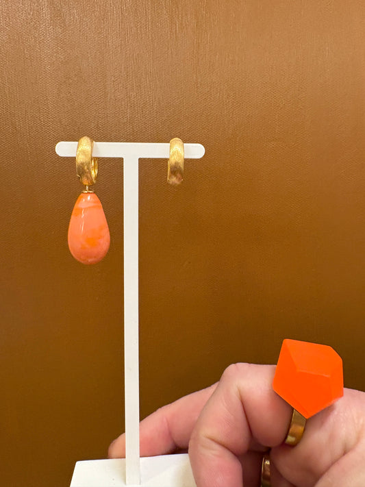 Forgyldt creol 16 mm x 5 mm