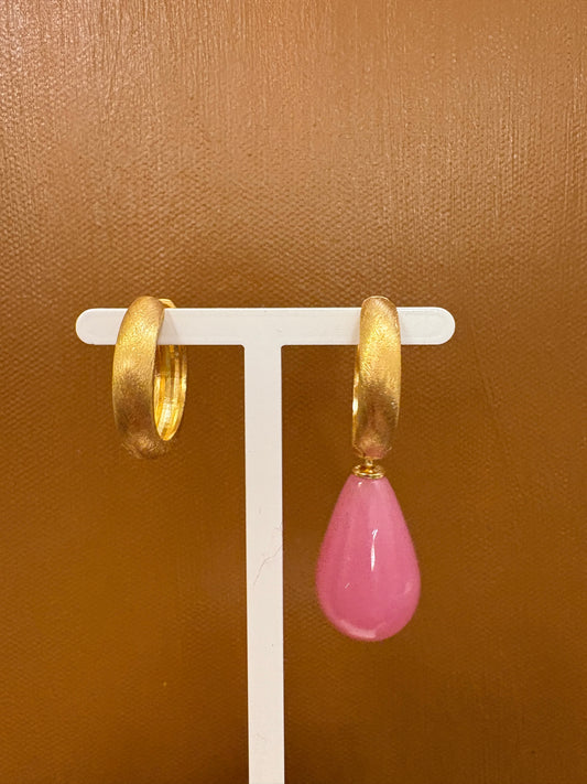 Forgyldt creol 22 mm x 5 mm