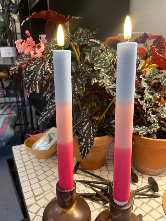 Led stagelys blå/lilla, lyserød og pink