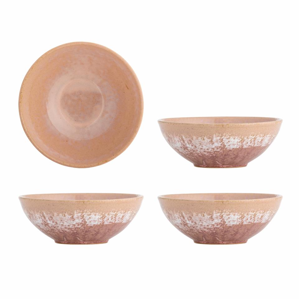Lyserød keramik skål