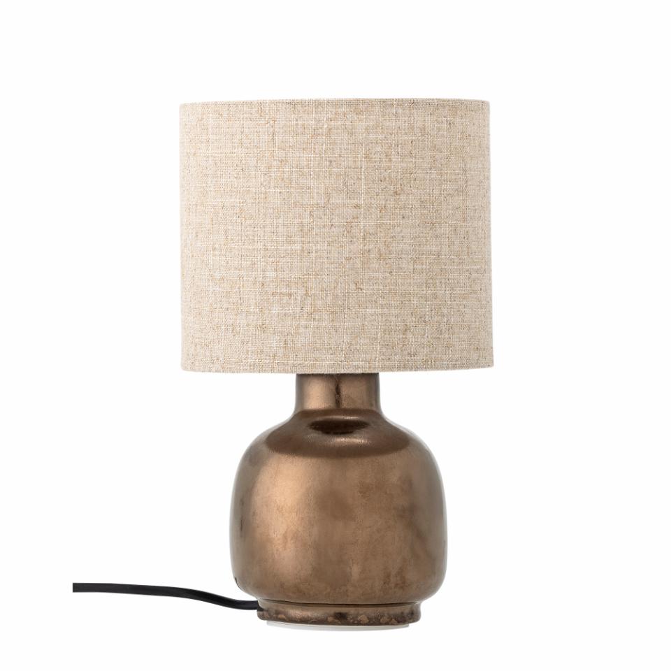 Bordlampe med bronze glasur