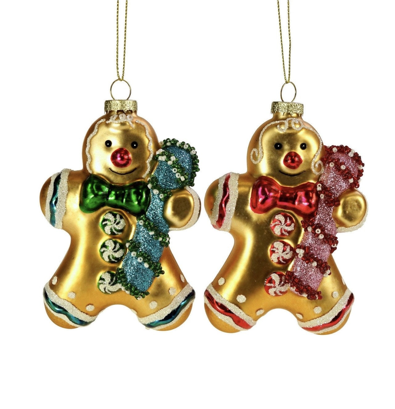 Brunkage med rød eller grøn sløjfe